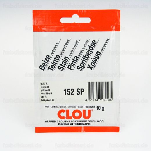 Clou  Pulverbeize Spiritusbeize Holzbeize 10g  f�r 500ml Beize