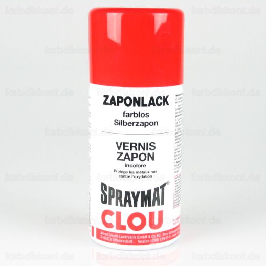 Clou Zaponlack-Spray Metallfirnis Silberzapon farblos 300 ml