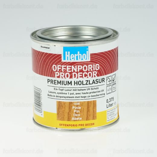 Herbol Offenporig Pro-Decor 0.375 ltr -Alle T�ne-