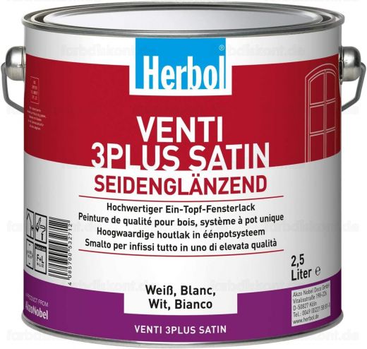 Herbol Venti 3Plus Satin 2,5 Liter RAL9016