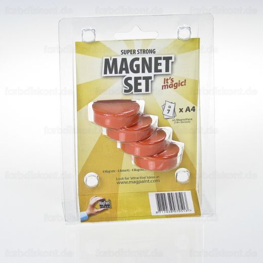 MagPaint Spezial RingMagnet Orange Set mit 4 stck