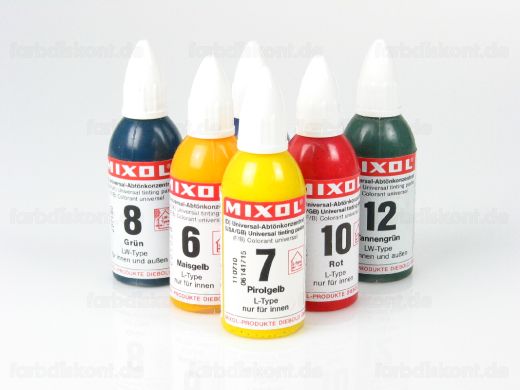Mixol Abtnfarbe kompletter Satz Nr.1-Nr.28  28x20ml