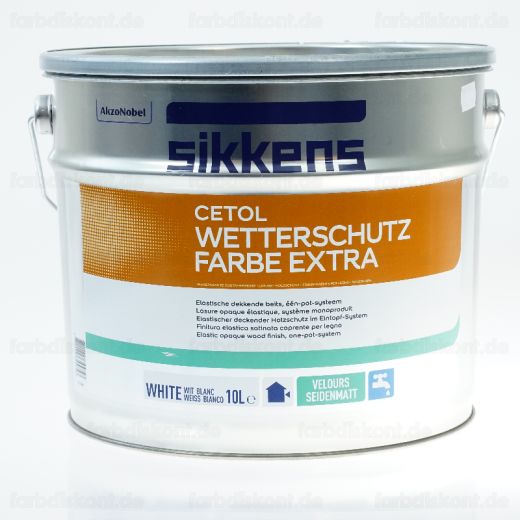 Sikkens Cetol Wetterschutzfarbe Extra weiss 10 ltr