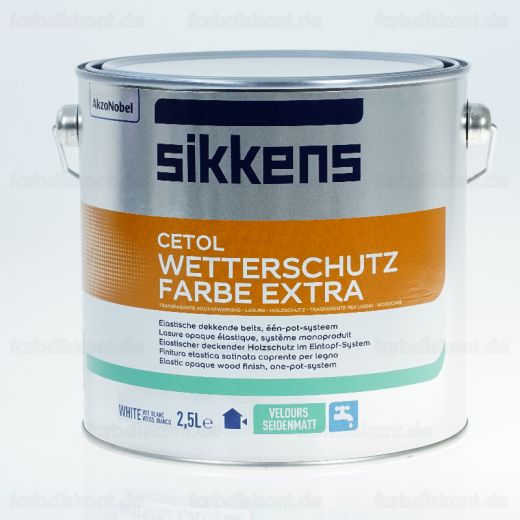 Sikkens Cetol Wetterschutzfarbe Extra weiss 2,5 ltr