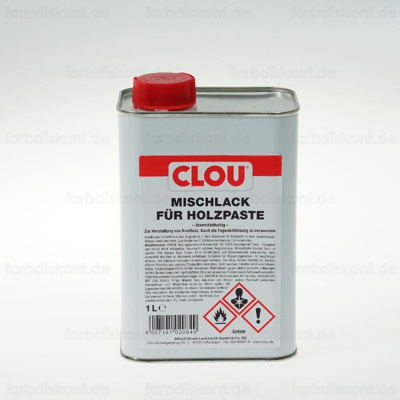 Clou Mischlack fr Holzpaste lsemittelhaltig 1 Liter