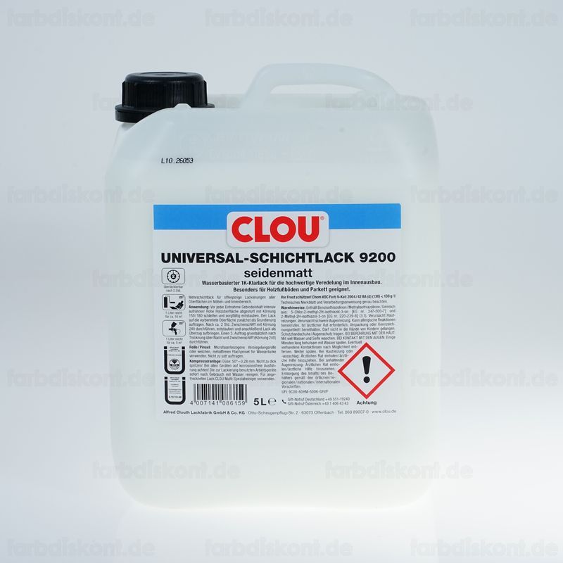 Clou Universal Schichtlack 9200 seidenmatt 5 ltr