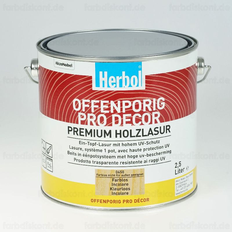 Herbol Offenporig Pro-Decor 2.5 ltr -Alle Tne-