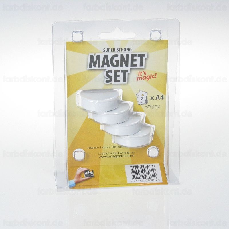 MagPaint Spezial RingMagnet Wei� Set mit 4 stck
