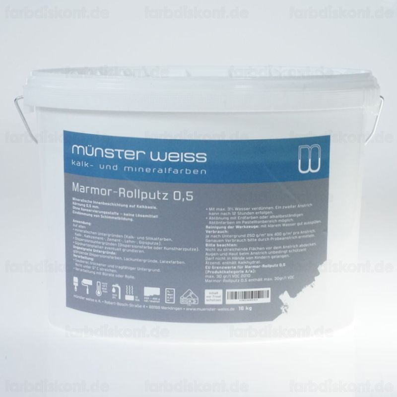 M�nster Marmor Rollputz wei� 16 kg