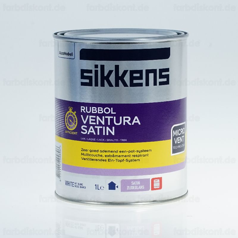 Sikkens Rubbol Ventura Satin 1 ltr wei