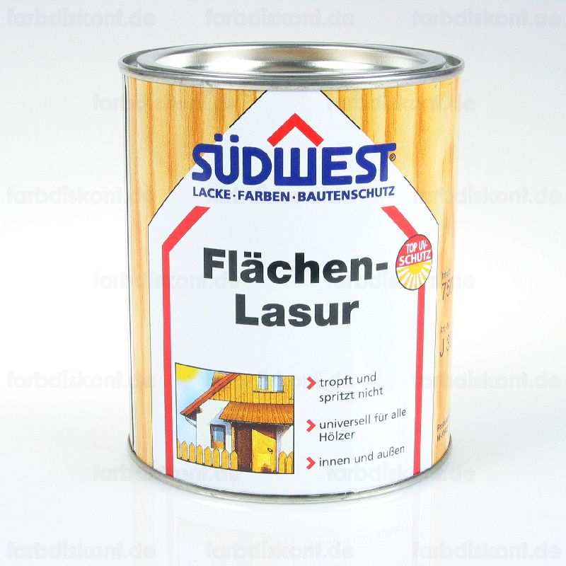 Sdwest Flchenlasur 0.75 ltr -Alle Tne-